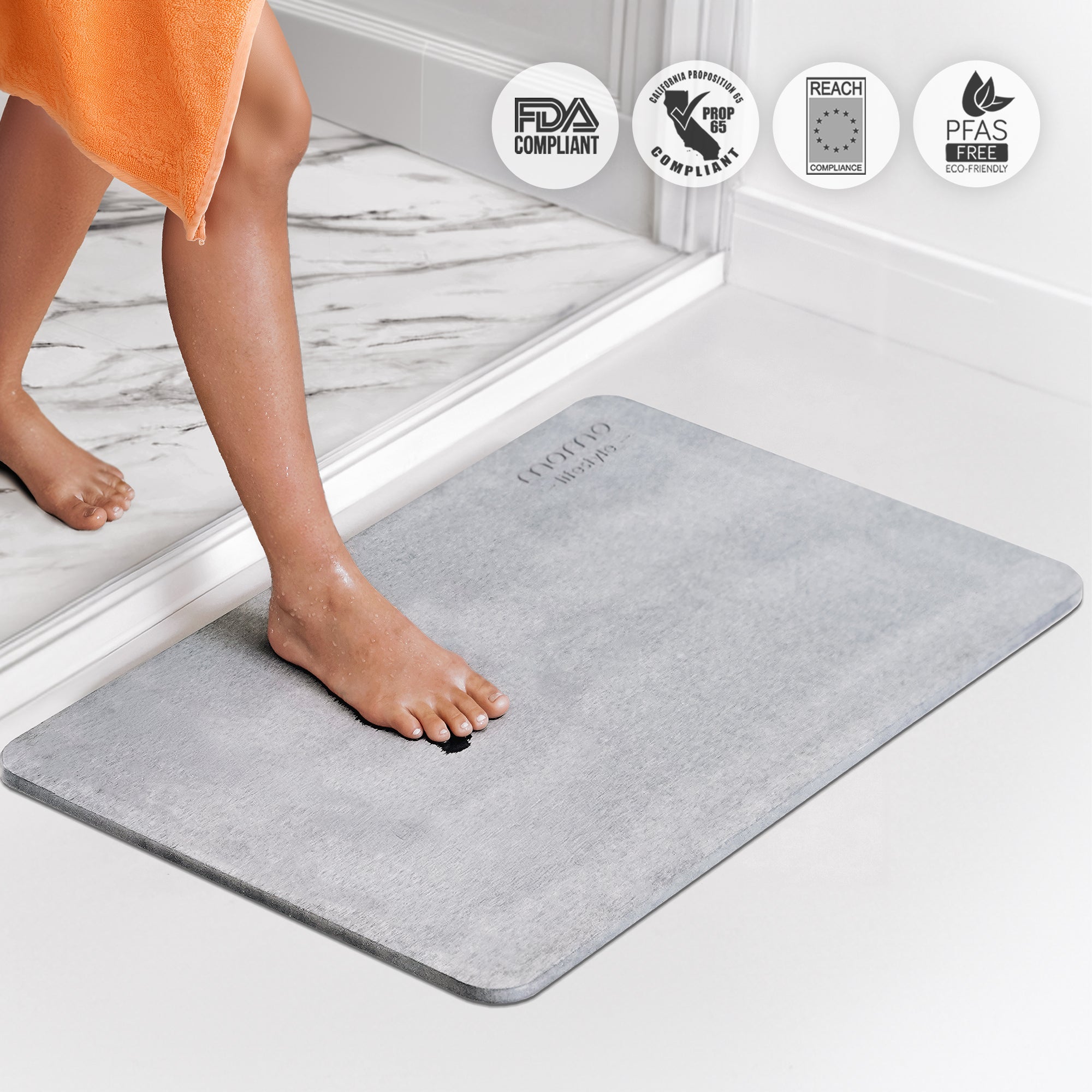 Stone Bath Mat | Drytomita - Momo Lifestyle