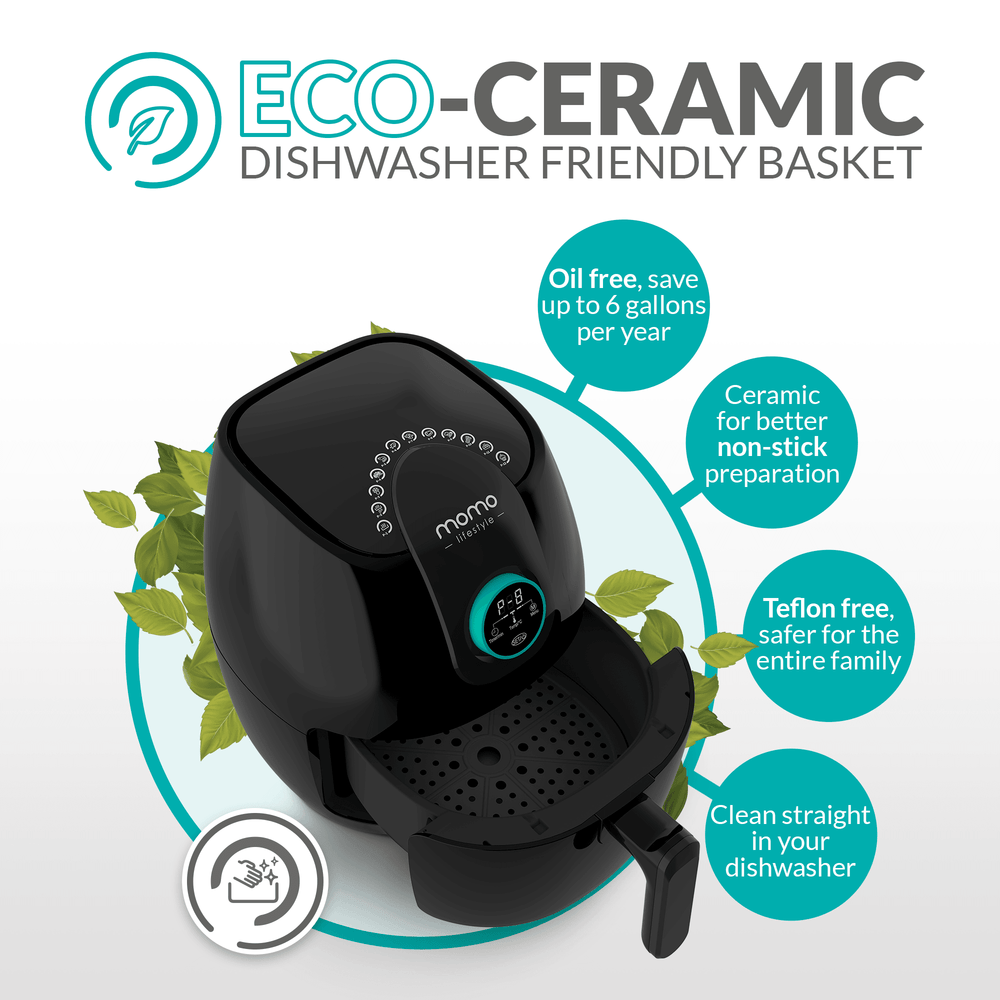 Small Ceramic Air Fryer | Easy Fry - Momo Lifestyle