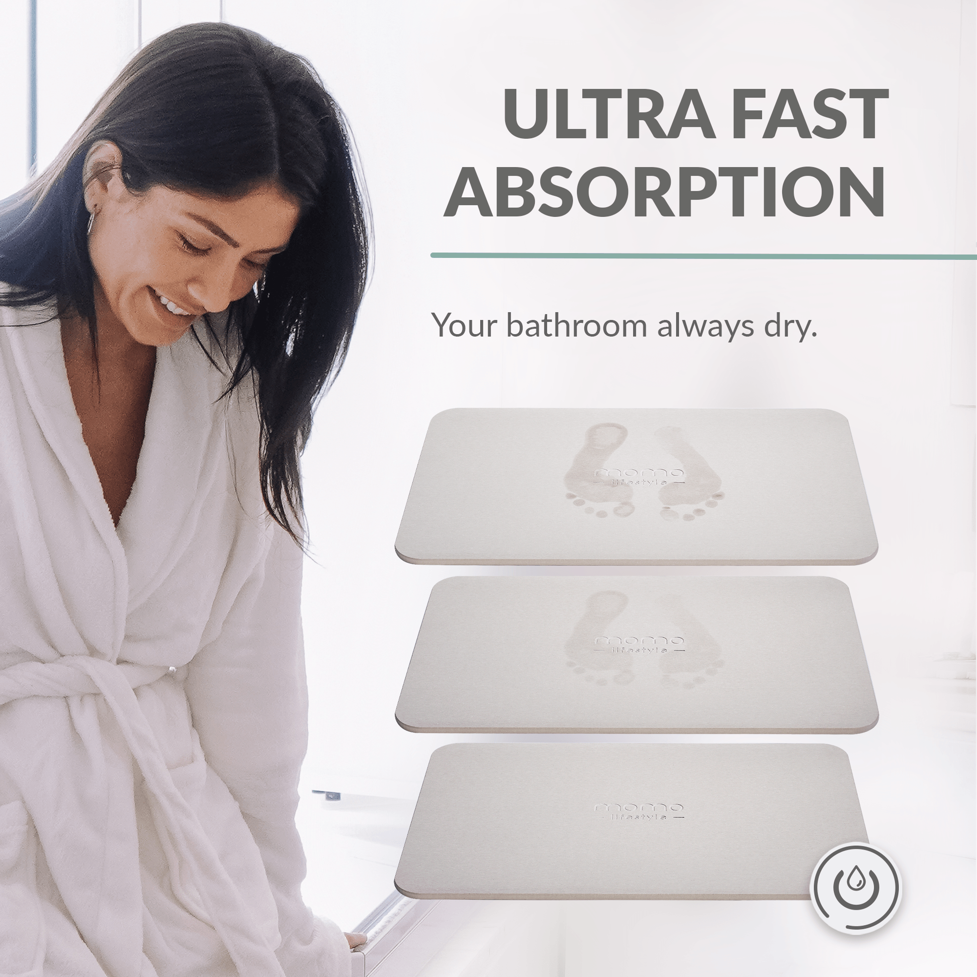 The Ultra-Fast Drying Diatomaceous Bath Mat